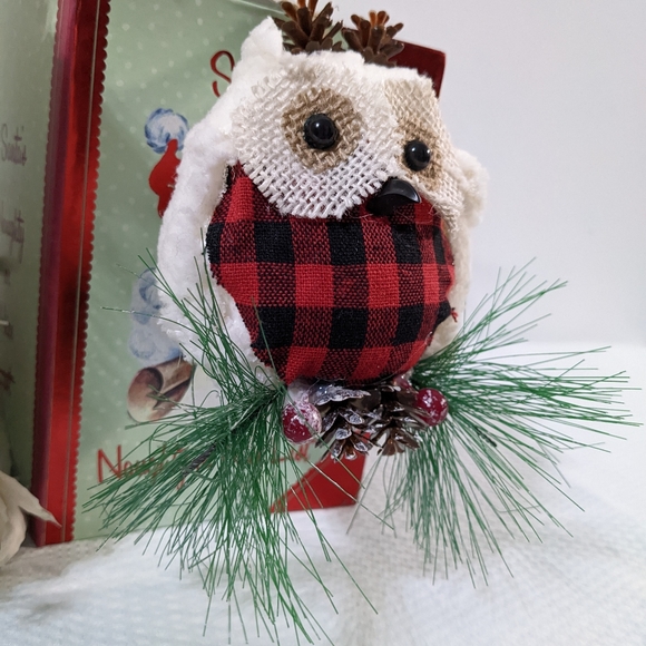 ❤️ Owl Lumberjack Holiday Christmas Ornament - Picture 3 of 4